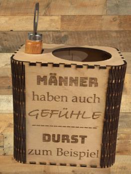 Flaschenhalter mit Flaschenöffner