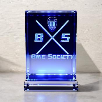 Preview: K9 Glasblock mit Innengravur