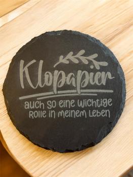 Preview: Schieferuntersetzer - rund oder eckig