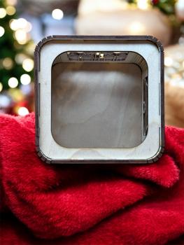 Preview: Teelichtbox-Weihnachten offen