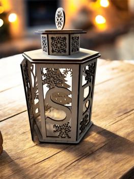 Preview: Weihnachtslaterne aus Holz