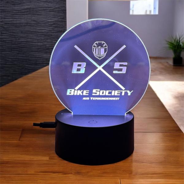 Acrylscheibe mit LED Beleuchtung