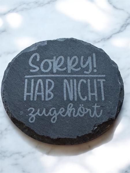 Schieferuntersetzer - rund oder eckig