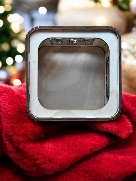 Teelichtbox-Weihnachten offen