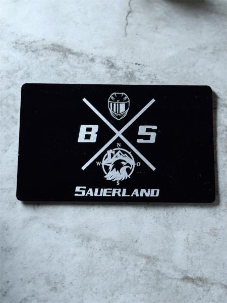 Visitenkarten aus Aluminium