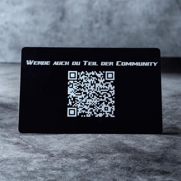 Visitenkarten aus Aluminium